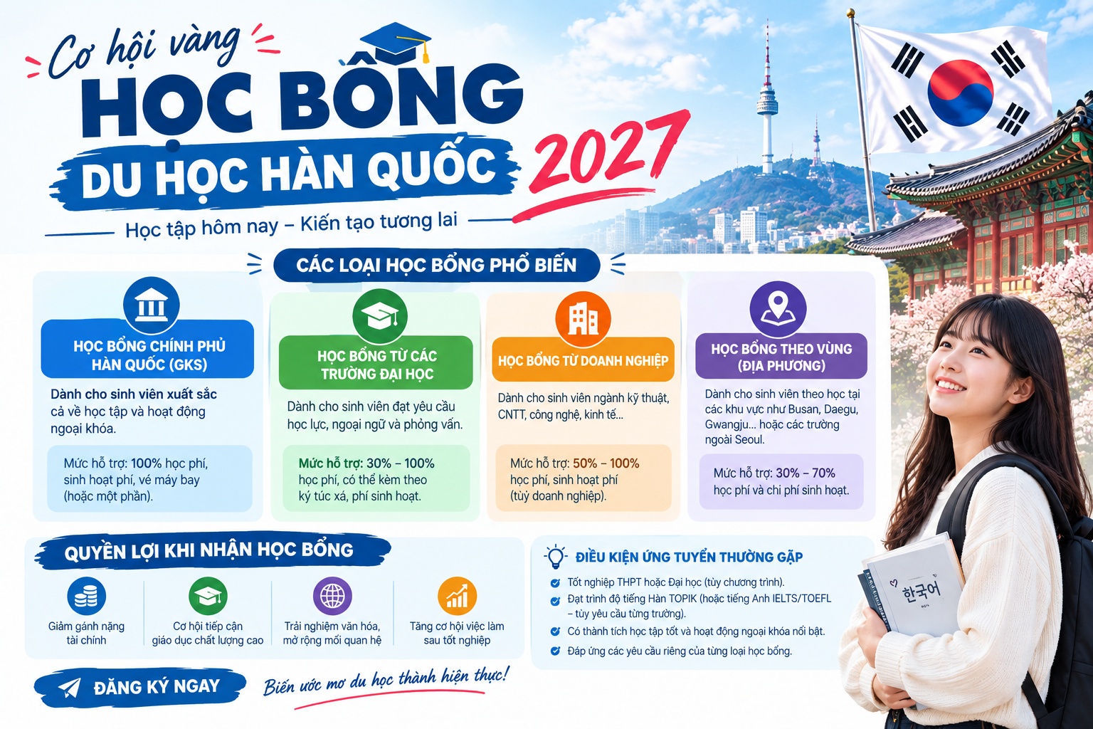 Học bổng du học Hàn Quốc 2027